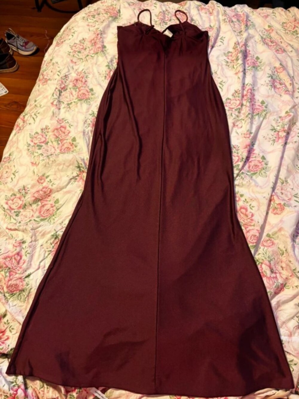 Burgundy elegant dress